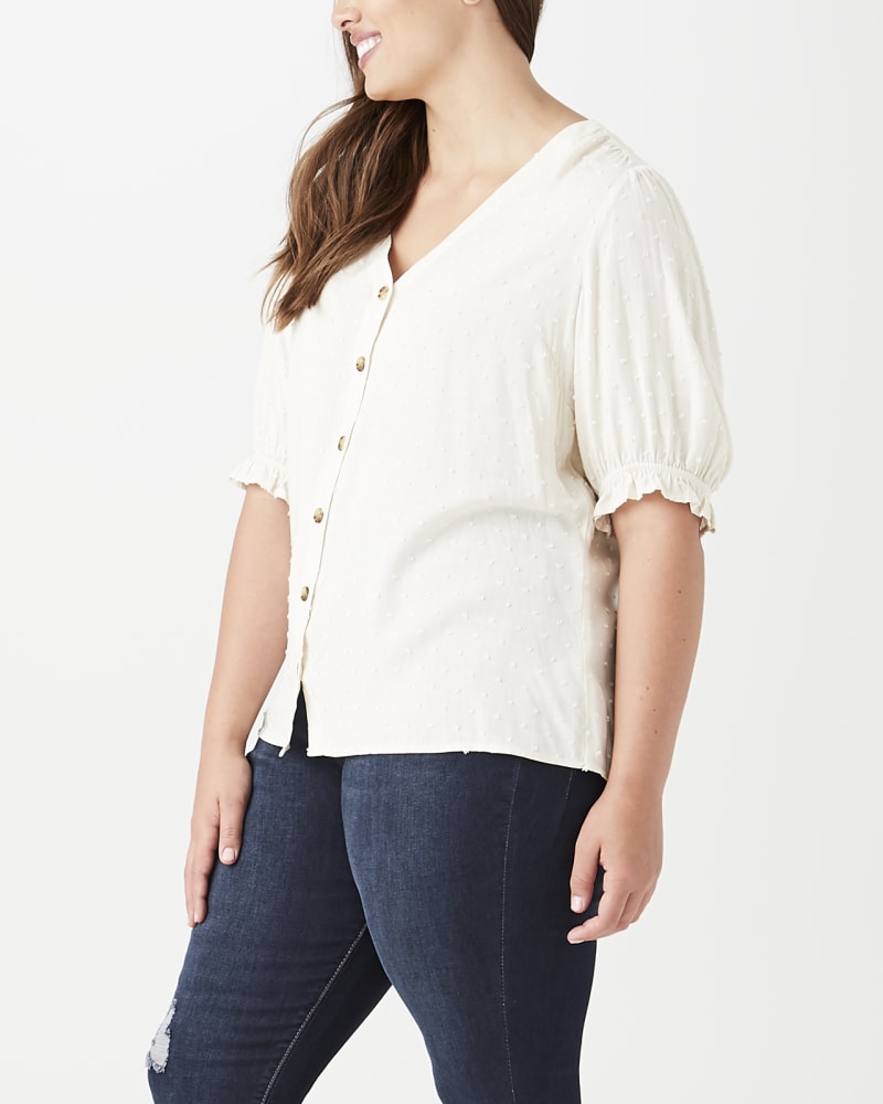 Side of plus size Sarah Ruffle-Sleeve Top by Meri Skye | Dia&Co | dia_product_style_image_id:143803